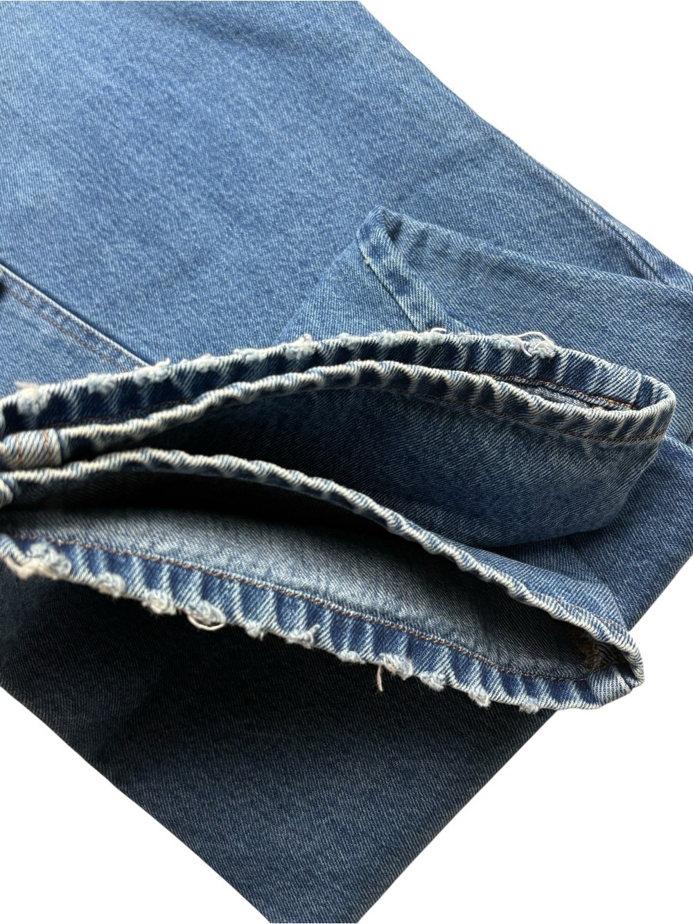 NWT FRAME The Baggy Cargo Jeans Medium Blue Wash Size 25 Cotton Lyocell *Read - Picture 4 of 13